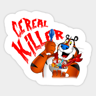 Cereal Killer Tiger Meme Sticker